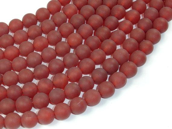 Matte Carnelian Beads, 8mm Round Beads-Gems: Round & Faceted-BeadBeyond