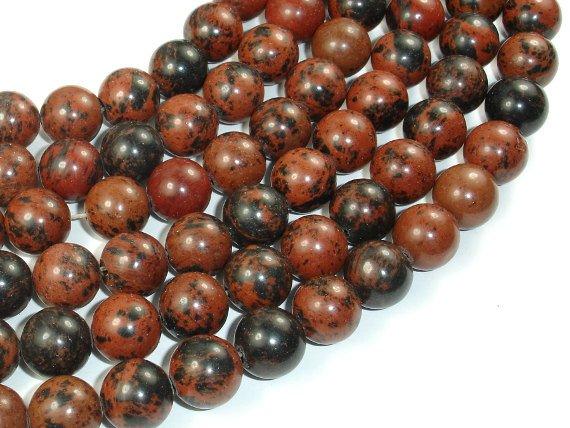 Mahogany Obsidian Beads, 12mm Round Beads-Gems: Round & Faceted-BeadBeyond