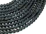 Matte Black Stone, 6mm Round Beads-Gems: Round & Faceted-BeadBeyond