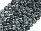 Matte Snowflake Obsidian, 10mm, Round Beads-Gems: Round & Faceted-BeadBeyond