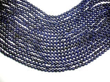 Dark Blue Jade Beads, 6mm Faceted Round Beads-Gems: Round & Faceted-BeadBeyond