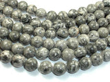 Gray Picture Jasper, Round, 12mm-Gems: Round & Faceted-BeadBeyond