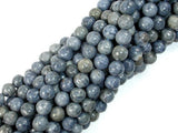 Blue Sponge Coral Beads, 6mm Round Beads-Gems: Round & Faceted-BeadBeyond