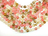 Fire Cherry Quartz Beads, 12mm, Round Beads-Gems: Round & Faceted-BeadBeyond