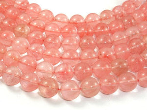 Cherry Quartz Beads, 12mm Round Beads-Gems: Round & Faceted-BeadBeyond