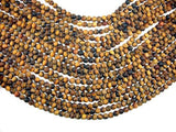 Matte Tiger Eye, 6mm Round Beads-Gems: Round & Faceted-BeadBeyond
