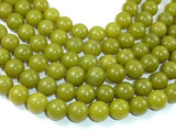 Olive Jade Beads, 12mm Round Beads-Gems: Round & Faceted-BeadBeyond