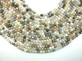 Bamboo Leaf Agate, 6mm (6.5 mm) Round Beads-Gems: Round & Faceted-BeadBeyond