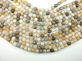 Bamboo Leaf Agate, 8mm (8.3 mm) Round Beads-Gems: Round & Faceted-BeadBeyond