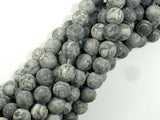 Matte Gray Picture Jasper Beads, 10mm Round Beads-Gems: Round & Faceted-BeadBeyond