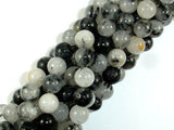 Black Rutilated Quartz Beads, 10mm Round Beads-Gems: Round & Faceted-BeadBeyond