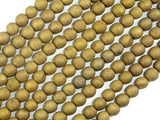 Druzy Agate Beads, Gold Geode Beads, 6mm, Round beads-Agate: Round & Faceted-BeadBeyond