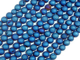 Druzy Agate Beads, Blue Geode Beads, 6mm, Round-Agate: Round & Faceted-BeadBeyond