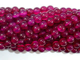 Fuchsia Agate Beads, 6mm Round Beads-Agate: Round & Faceted-BeadBeyond