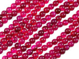Fuchsia Agate Beads, 6mm Round Beads-Agate: Round & Faceted-BeadBeyond