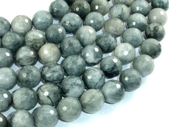 Hawk Eye, 14mm Faceted Round Beads-Gems: Round & Faceted-BeadBeyond