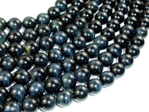 Blue Tiger Eye Beads, 9mm (9.3mm) Round Beads-Gems: Round & Faceted-BeadBeyond