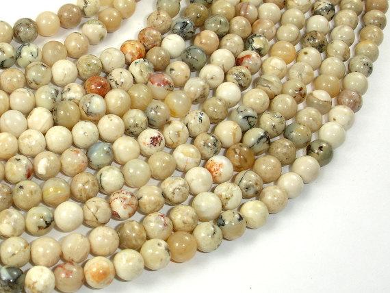 African Opal, 6mm (6.2mm) Round-Gems: Round & Faceted-BeadBeyond