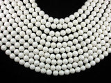 White Sponge Coral Beads, 9mm (9.3mm)-Gems: Round & Faceted-BeadBeyond