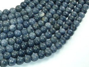 Blue Sponge Coral Beads, 8mm Round Beads-Gems: Round & Faceted-BeadBeyond