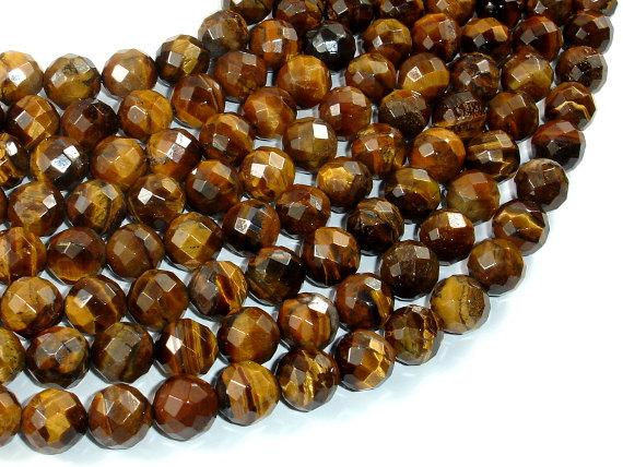 Tiger Eye Beads, 10mm Faceted Round-Gems: Round & Faceted-BeadBeyond