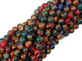 Mosaic Stone Beads, Multicolor, 6mm Round Beads-Gems: Round & Faceted-BeadBeyond