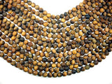 Matte Tiger Eye, 8mm Round Beads-Gems: Round & Faceted-BeadBeyond
