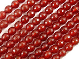 Carnelian Beads, 8mm, Red, Faceted Round Beads-Gems: Round & Faceted-BeadBeyond
