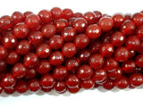 Carnelian Beads, 8mm, Red, Faceted Round Beads-Gems: Round & Faceted-BeadBeyond