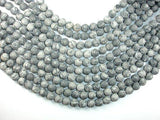 Matte Gray Picture Jasper Beads, 10mm Round Beads-Gems: Round & Faceted-BeadBeyond