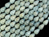 Aquamarine Beads, 7x10mm Teardrop Beads-Gems: Nugget,Chips,Drop-BeadBeyond