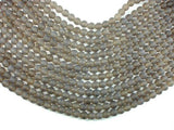 Matte Gray Agate Beads, 8mm Round Beads-Gems: Round & Faceted-BeadBeyond