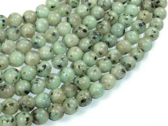 Sesame Jasper Beads, Kiwi Jasper, 8mm Round Beads-Gems: Round & Faceted-BeadBeyond