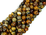 Iron Zebra Jasper Beads, 8mm Round Beads-Gems: Round & Faceted-BeadBeyond