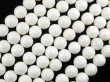 White Sponge Coral Beads, 9mm (9.3mm)-Gems: Round & Faceted-BeadBeyond