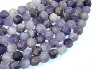 Matte Amethyst Beads, Round, 10mm-Gems: Round & Faceted-BeadBeyond