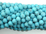 Matte Howlite Turquoise Beads, 6mm Round Beads-Gems: Round & Faceted-BeadBeyond