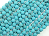 Matte Howlite Turquoise Beads, 6mm Round Beads-Gems: Round & Faceted-BeadBeyond