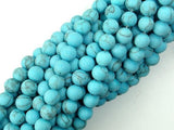 Matte Howlite Turquoise Beads, 6mm Round Beads-Gems: Round & Faceted-BeadBeyond