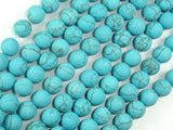 Matte Howlite Turquoise Beads, 8mm Round Beads-Gems: Round & Faceted-BeadBeyond