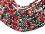 Banded Agate Beads, Multi Colored, 6mm-Agate: Round & Faceted-BeadBeyond