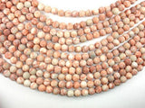 Matte Red Line Jasper, 8mm, Round Beads-Gems: Round & Faceted-BeadBeyond