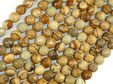 Picture Jasper Beads, 6mm Faceted Round Beads-Gems: Round & Faceted-BeadBeyond