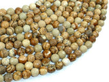 Picture Jasper Beads, 6mm Faceted Round Beads-Gems: Round & Faceted-BeadBeyond