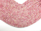 Matte Rhodonite Beads, Round, 6mm-Gems: Round & Faceted-BeadBeyond