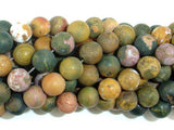 Matte Ocean Jasper, 8mm Round beads-Gems: Round & Faceted-BeadBeyond