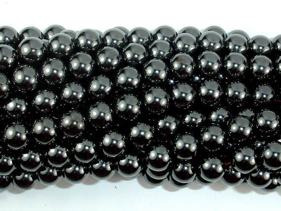 Magnetic Hematite Beads, 8mm Round Beads-Gems: Round & Faceted-BeadBeyond