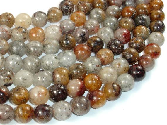 Lodolite Quartz, 10mm Round Beads-Gems: Round & Faceted-BeadBeyond