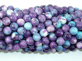 Rain Flower Stone Beads, Blue, Purple, 6mm Round Beads-Gems: Round & Faceted-BeadBeyond