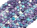 Rain Flower Stone Beads, Blue, Purple, 6mm Round Beads-Gems: Round & Faceted-BeadBeyond